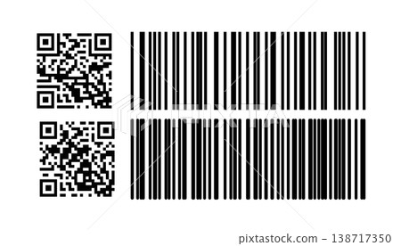 QR Code and Barcode Symbols for Scanning and Data Identification QR Code and Barcode Symbols for Scanning and Data Identification 138717350