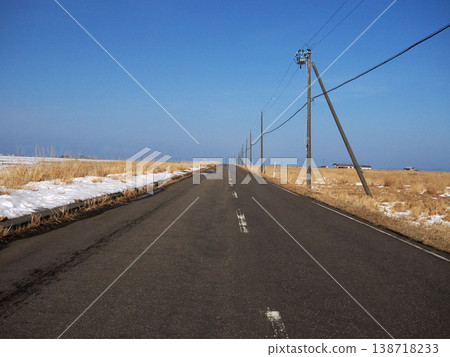 野付半島上的一條公路 野付半島上的一條公路 138718233
