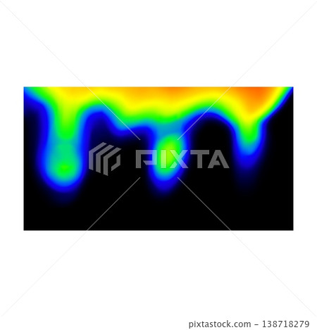 Thermographic map, vector abstract infrared background, temperature distribution analysis, multicolored gradient Thermographic map, vector abstract infrared background, temperature distribution analysis, multicolored gradient 138718279