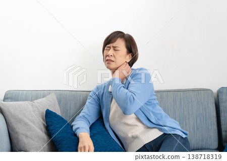 Senior women experience fatigue. 138718319