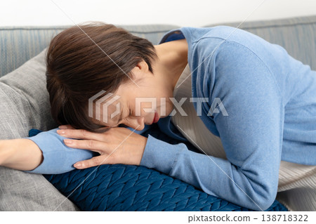 Senior women experience fatigue. 138718322