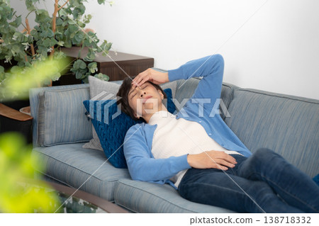 Senior female physical condition 138718332