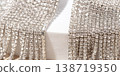 A close-up of sparkling crystal jewelry 138719350