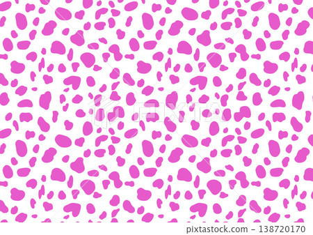 粉紅色和白色達爾馬提亞犬圖案背景 138720170