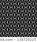 Abstract Seamless Geometric Black and White Pattern. 138720225