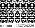 Abstract Seamless Geometric Black and White Pattern. 138720226