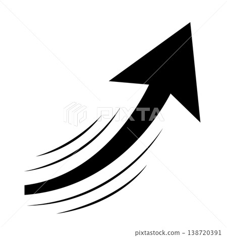 A powerful arrow (black) A powerful arrow (black) 138720391