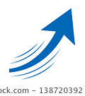 A powerful arrow (blue) 138720392