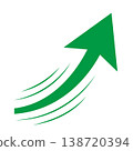 A powerful arrow (green) 138720394