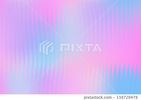Ribbed glass background with abstract gradient effect. Blue and pink neon vertical fluted stripes. Blurred futuristic backdrop. Rippled geometric holographic vector bg. Ribbed glass background with abstract gradient effect. Blue and pink neon vertical fluted stripes. Blurred futuristic backdrop. Rippled geometric holographic vector bg. 138720478