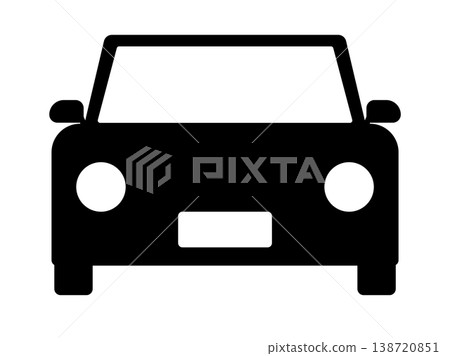 Car front silhouette icon Car front silhouette icon 138720851