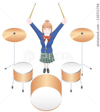 Drums and high school girls 138721748