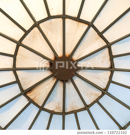 Round dome of the building, view from the inside Round dome of the building, view from the inside 138722102