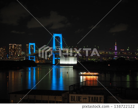 與橋樑的夜視圖 與橋樑的夜視圖 138722122