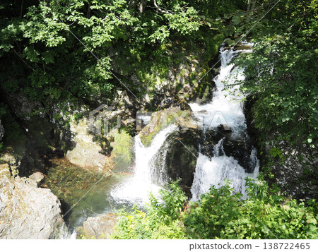 A view of Sankai Falls in Date City 138722465