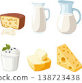 vector set of cheese 138723438