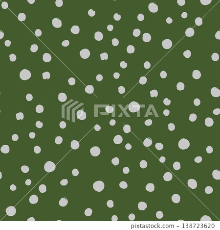 Irregular hand-drawn polka dots. A modern, trendy textile pattern. Irregular hand-drawn polka dots. A modern, trendy textile pattern. 138723620