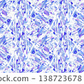 Seamless pattern. Decorative abstract imitation of winter patterns of frozen windows, ice, and window surfaces. 138723678