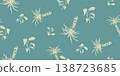 Seamless summer simple tropical pattern with palms on vector 138723685