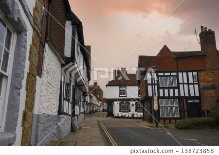 Historic buildings in Midhurst street scene in Sussex Historic buildings in Midhurst street scene in Sussex 138723858