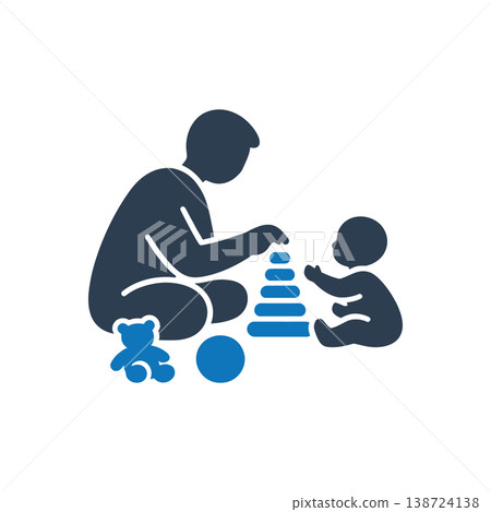 Playful Developmental Bonding Icon Playful Developmental Bonding Icon 138724138