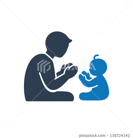 Parent Playing Patty Cake Icon 138724142