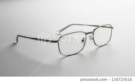 Trendy tortoise shell glasses showcased under soft illumination 138725018