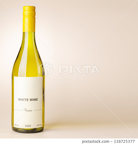 White wine bottle mockup White wine bottle mockup 138725377