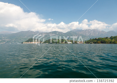 Lake Como panoramic view with mountains Italy Lake Como panoramic view with mountains Italy 138725392