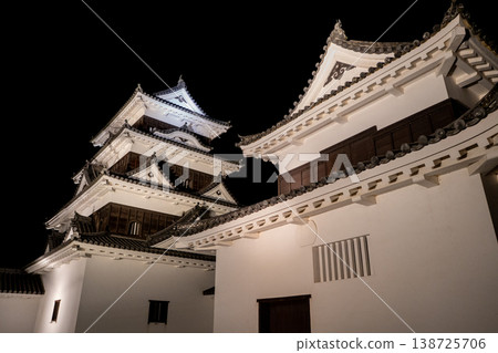 Nighttime view of Ozu Castle (Ozu City) 138725706