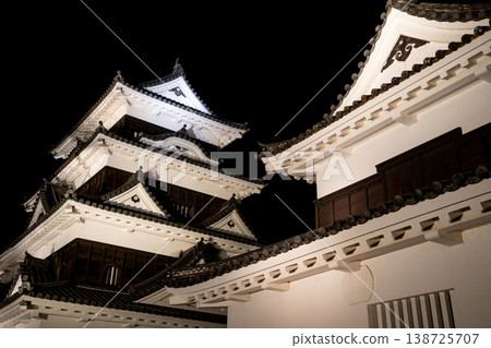 Nighttime view of Ozu Castle (Ozu City) Nighttime view of Ozu Castle (Ozu City) 138725707