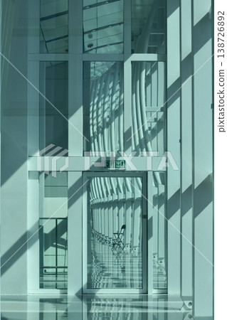 Modern building structure with unique interiors design. Building abstract, interiors design. Modern building structure with unique interiors design. Building abstract, interiors design. 138726892