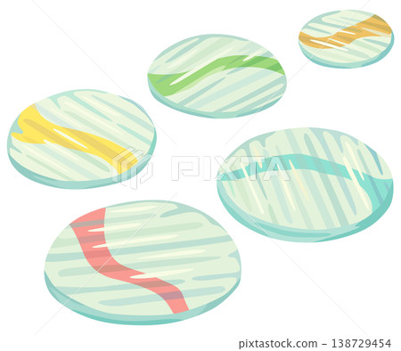 Vector illustration of scattered marbles 138729454