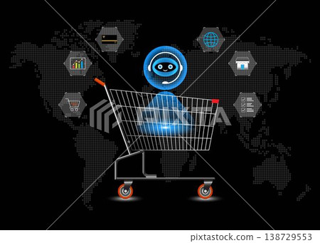 AI Chatbots for E-Commerce Concept. 138729553