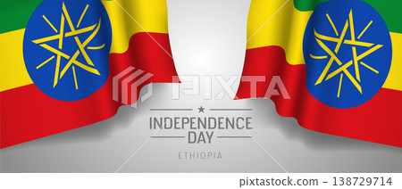 Ethiopia happy independence day greeting card, banner with template text vector illustration Ethiopia happy independence day greeting card, banner with template text vector illustration 138729714
