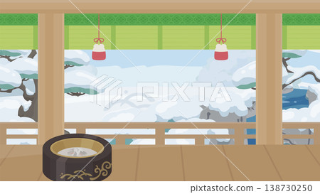 背景插圖靈感來自《枕草子》中的「冬日清晨」章節:一個裝滿灰燼的火盆(16:9 寬高比) 背景插圖靈感來自《枕草子》中的「冬日清晨」章節:一個裝滿灰燼的火盆(16:9 寬高比) 138730250