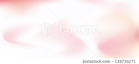 Light iridescent coral peach abstract vibrant mesh gradient background. Soft blurred trendy y2k silver pink and white color gradation fluid concept for ui design, banner, aesthetic poster, print 138730271