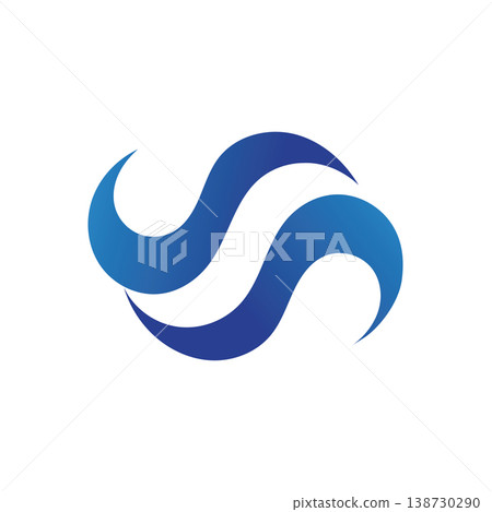 Abstract Water Wave Circle Logo Design Abstract Water Wave Circle Logo Design 138730290