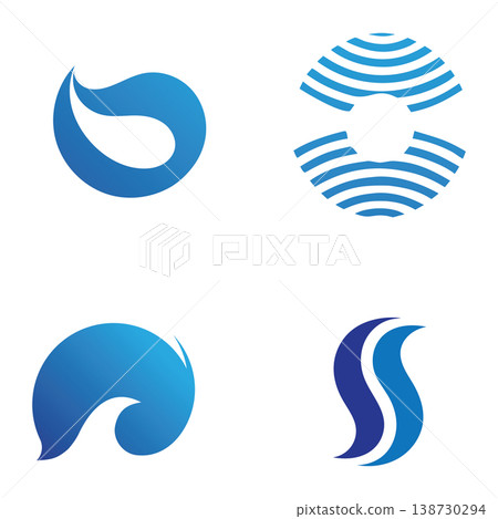 Fresh Blue Water Circle Logo Design Fresh Blue Water Circle Logo Design 138730294