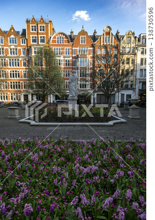 Golden Square in Soho Central London Golden Square in Soho Central London 138730596