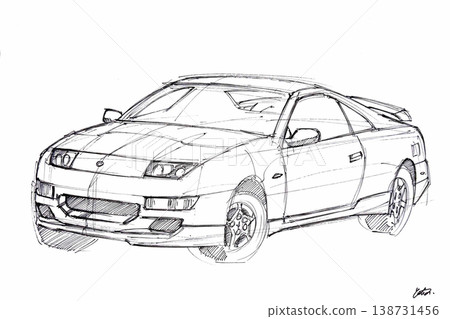 【日本汽車】跑車插圖 138731456