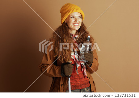 Prepared Hiker Smiling for Autumn Adventure 138731531