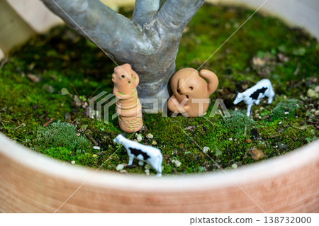 盆栽微型苔蘚花園 138732000