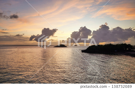 Beautiful sunset on Malapascua Island, Philippines. Beautiful sunset on Malapascua Island, Philippines. 138732089