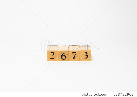 A four-digit number represented by wooden blocks; a simple numerical image resource. A four-digit number represented by wooden blocks; a simple numerical image resource. 138732902