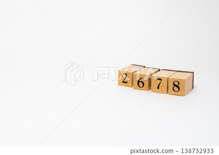 A four-digit number represented by wooden blocks; a simple numerical image resource. A four-digit number represented by wooden blocks; a simple numerical image resource. 138732933