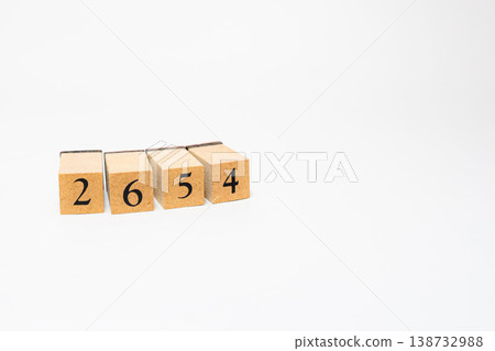 A four-digit number represented by wooden blocks; a simple numerical image resource. A four-digit number represented by wooden blocks; a simple numerical image resource. 138732988