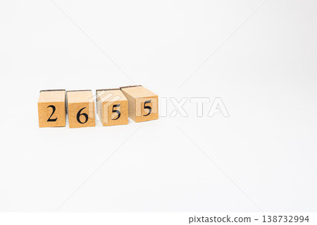 A four-digit number represented by wooden blocks; a simple numerical image resource. A four-digit number represented by wooden blocks; a simple numerical image resource. 138732994