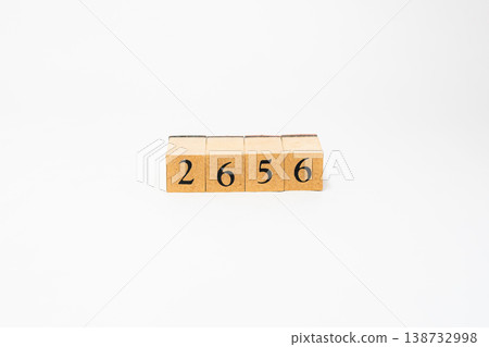 A four-digit number represented by wooden blocks; a simple numerical image resource. A four-digit number represented by wooden blocks; a simple numerical image resource. 138732998