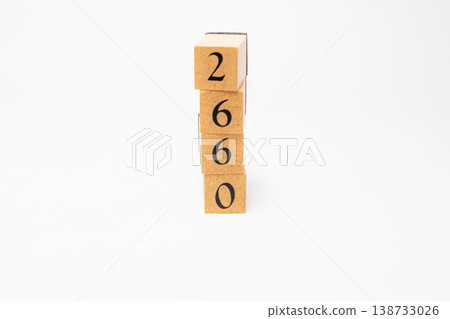 A four-digit number represented by wooden blocks; a simple numerical image resource. A four-digit number represented by wooden blocks; a simple numerical image resource. 138733026